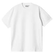 Duster Script T-Shirt White Carhartt Wip , White , Heren