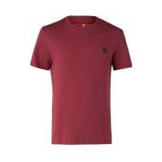 Heren T-shirt Dun-River Crew Timberland , Red , Heren