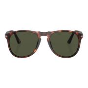 Iconische zonnebril met groene lenzen Persol , Brown , Heren