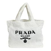 Pre-owned Canvas prada-bags Prada Vintage , White , Dames