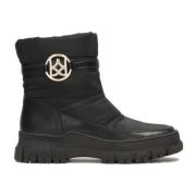 Zwarte monogram sneeuwlaarzen Kazar , Black , Dames