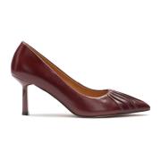 Maroon pumps met een opvallende inkeping op de neus Kazar , Brown , Da...