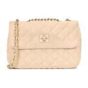 Gewatteerde zachte leren tas Kazar , Beige , Dames