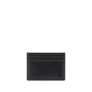 Logo Plaque Kaarthouder Etui Saint Laurent , Black , Heren