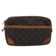 Pre-owned Canvas clutches Louis Vuitton Vintage , Brown , Dames