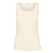 Wollen Tank Top IJs Saint Tropez , Beige , Dames