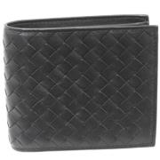 Pre-owned Leather wallets Bottega Veneta Vintage , Black , Dames