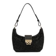 Glanzende handtas Kazar , Black , Dames