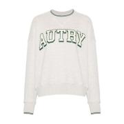 Groen Witte Sweatshirt Autry , White , Dames