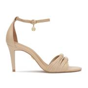 Beige stiletto sandalen met een band om de enkel Kazar , Beige , Dames