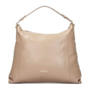 Leren schoudertas Kazar , Beige , Dames