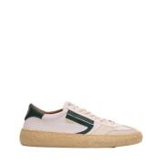 witte sneakers met groene details Puraai , White , Heren