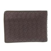 Pre-owned Leather wallets Bottega Veneta Vintage , Brown , Dames