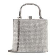 Kleine elegante tas versierd met cubic zirkonia's Kazar , Gray , Dames