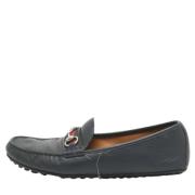 Pre-owned Leather flats Gucci Vintage , Blue , Heren