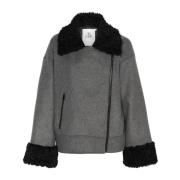 Asymmetrische Ritsjas Medium Grey Melange Karen by Simonsen , Gray , D...