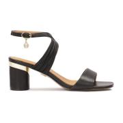 Sandalen met ronde hak en band om de enkel Kazar , Black , Dames