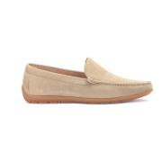 Beige suède mocassins voor heren Kazar , Beige , Heren