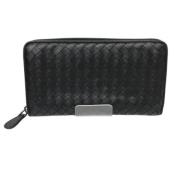 Pre-owned Leather wallets Bottega Veneta Vintage , Black , Dames