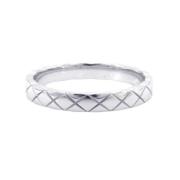 Pre-owned White Gold rings Chanel Vintage , Gray , Dames