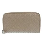 Pre-owned Leather wallets Bottega Veneta Vintage , Brown , Dames