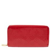 Pre-owned Leather wallets Louis Vuitton Vintage , Red , Dames