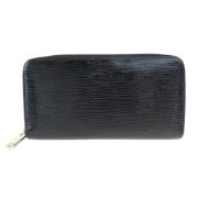 Pre-owned Leather wallets Louis Vuitton Vintage , Black , Dames