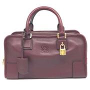 Pre-owned Leather handbags Loewe Pre-owned , Brown , Dames