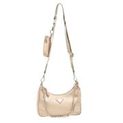 Pre-owned Leather prada-bags Prada Vintage , Beige , Dames