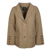 Gebreide Camille Blazer Jejia , Beige , Dames