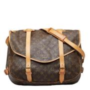 Pre-owned Canvas louis-vuitton-bags Louis Vuitton Vintage , Brown , Da...