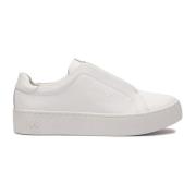 Witte sneakers met bedekte veters Kazar , White , Dames