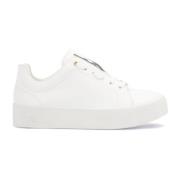 Witte minimalistische sneakers op een eenvoudige zool Kazar , White , ...