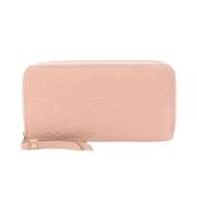 Pre-owned Leather wallets Louis Vuitton Vintage , Pink , Dames