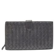 Pre-owned Leather wallets Bottega Veneta Vintage , Black , Dames