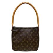 Pre-owned Canvas louis-vuitton-bags Louis Vuitton Vintage , Brown , Da...