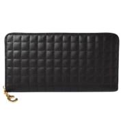 Pre-owned Leather wallets Celine Vintage , Black , Dames