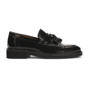 Zwarte heren loafers met een clutch Kazar , Black , Heren