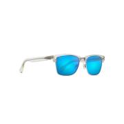 Vierkante Zonnebril Blauwe Lens Transparant Maui Jim , White , Unisex