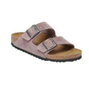 Platte schoenen voor vrouwen Birkenstock , Purple , Dames