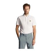 Tech Kraag Logo Polo Shirt Lyle & Scott , White , Heren