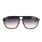 Heren Navigator Zonnebril Ft1026/S 01B Tom Ford , Black , Unisex