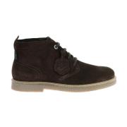 Leo Vetersluiting Leren Laarzen Kickers , Brown , Heren