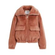 Faux Fur Genz Jas Essentiel Antwerp , Pink , Dames