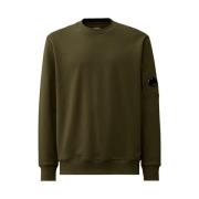 Geborduurde Crewneck Sweatshirt C.p. Company , Green , Heren