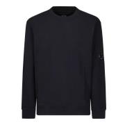 Logo Crew-neck Katoenen Sweatshirt C.p. Company , Blue , Heren