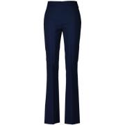 Flared Donkerblauwe Broek Rinascimento , Blue , Dames