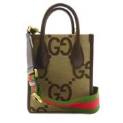 Pre-owned Canvas gucci-bags Gucci Vintage , Beige , Dames