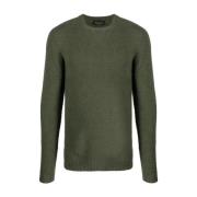 Stijlvolle Pullover Girocollo ML Roberto Collina , Green , Heren