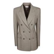 Dubbelborstige Wollen Blazer P.a.r.o.s.h. , Brown , Dames